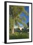 Germany, Bavaria, Regensburg, Danube Meadows, Jahn Island-Chris Seba-Framed Photographic Print