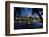 Germany, Bavaria, Regensburg, Danube Shore, Dusk, Cathedral-Chris Seba-Framed Photographic Print