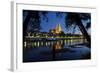 Germany, Bavaria, Regensburg, Danube Shore, Dusk, Cathedral-Chris Seba-Framed Photographic Print