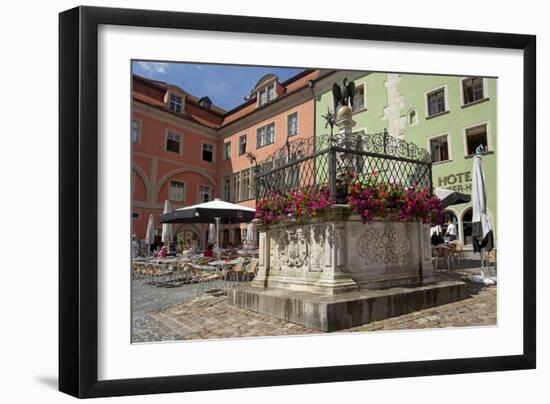 Germany, Bavaria, Regensburg, Krauterer Markt-Chris Seba-Framed Photographic Print