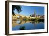 Germany, Bavaria, Regensburg, Old Stone Bridge, the Danube, Cathedral-Chris Seba-Framed Photographic Print