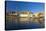 Germany, Bavaria, Regensburg, the Danube, Old Stone Bridge, Cathedral, Salzstadel House-Chris Seba-Stretched Canvas