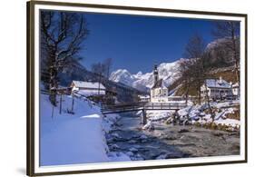 Germany, Bavaria, Upper Bavaria, Berchtesgaden, Ramsau Bei Berchtesgaden-Udo Siebig-Framed Premium Photographic Print