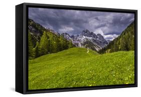 Germany, Bavaria, Upper Bavaria, Berchtesgadener Land (District), National Park Berchtesgaden-Udo Siebig-Framed Stretched Canvas