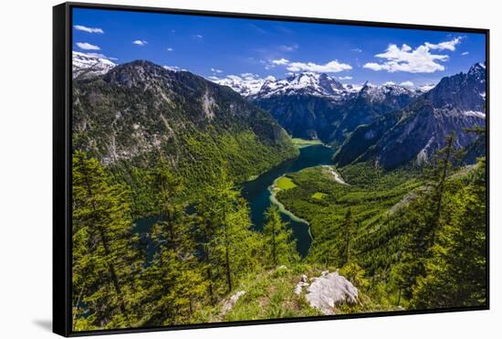 Germany, Bavaria, Upper Bavaria, Berchtesgadener Land (District), National Park Berchtesgaden-Udo Siebig-Framed Stretched Canvas