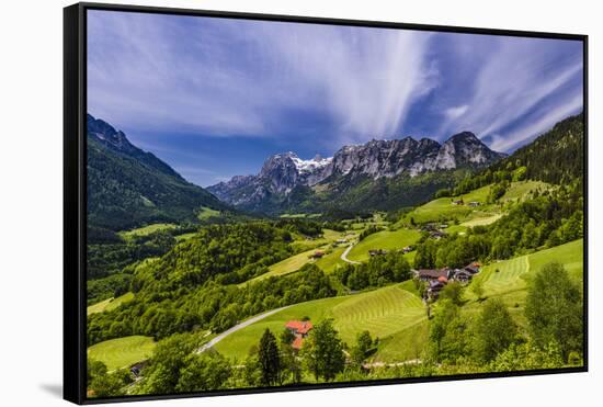 Germany, Bavaria, Upper Bavaria, Berchtesgadener Land (District), Ramsau Near Berchtesgaden-Udo Siebig-Framed Stretched Canvas