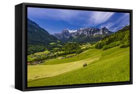 Germany, Bavaria, Upper Bavaria, Berchtesgadener Land, Ramsau Near Berchtesgaden-Udo Siebig-Framed Stretched Canvas