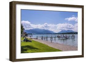 Germany, Bavaria, Upper Bavaria, Chiemgau, Breitbrunn Am Chiemsee (Lake-Udo Siebig-Framed Photographic Print