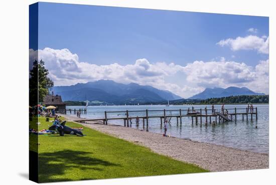 Germany, Bavaria, Upper Bavaria, Chiemgau, Breitbrunn Am Chiemsee (Lake-Udo Siebig-Stretched Canvas