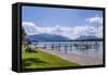 Germany, Bavaria, Upper Bavaria, Chiemgau, Breitbrunn Am Chiemsee (Lake-Udo Siebig-Framed Stretched Canvas