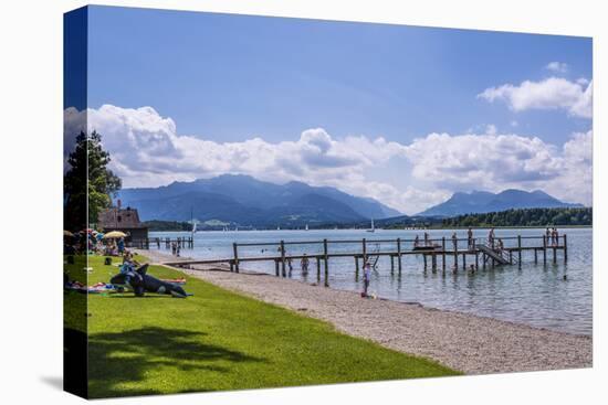 Germany, Bavaria, Upper Bavaria, Chiemgau, Breitbrunn Am Chiemsee (Lake-Udo Siebig-Stretched Canvas