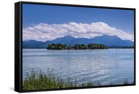 Germany, Bavaria, Upper Bavaria, Chiemgau, Gstadt Am Chiemsee (Lake-Udo Siebig-Framed Stretched Canvas