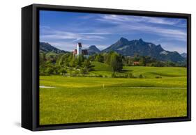 Germany, Bavaria, Upper Bavaria, Chiemgau, Samerberg (Mountain-Udo Siebig-Framed Stretched Canvas