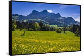 Germany, Bavaria, Upper Bavaria, Chiemgau, Samerberg (Mountain-Udo Siebig-Framed Stretched Canvas