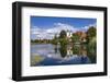 Germany, Bavaria, Upper Bavaria, Chiemgau, Seebruck, Seeon District, Cloistersee and Cloister Seeon-Udo Siebig-Framed Photographic Print