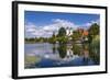 Germany, Bavaria, Upper Bavaria, Chiemgau, Seebruck, Seeon District, Cloistersee and Cloister Seeon-Udo Siebig-Framed Photographic Print