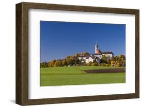 Germany, Bavaria, Upper Bavaria, 'FŸnf Seen Land' (Region), Andechs, Autumn Landscape with Andechs-Udo Siebig-Framed Photographic Print