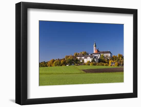 Germany, Bavaria, Upper Bavaria, 'FŸnf Seen Land' (Region), Andechs, Autumn Landscape with Andechs-Udo Siebig-Framed Photographic Print