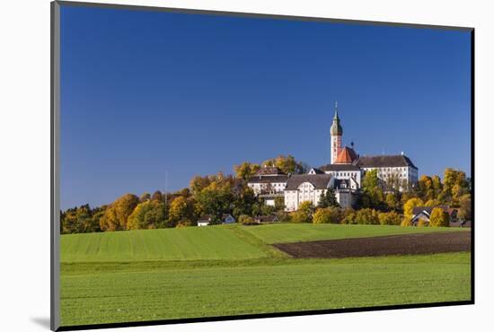 Germany, Bavaria, Upper Bavaria, 'FŸnf Seen Land' (Region), Andechs, Autumn Landscape with Andechs-Udo Siebig-Mounted Photographic Print