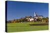 Germany, Bavaria, Upper Bavaria, 'FŸnf Seen Land' (Region), Andechs, Autumn Landscape with Andechs-Udo Siebig-Stretched Canvas