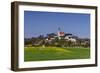 Germany, Bavaria, Upper Bavaria, FŸnfseenland, Andechs, Spring Landscape with Abbey Andechs-Udo Siebig-Framed Photographic Print