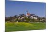 Germany, Bavaria, Upper Bavaria, FŸnfseenland, Andechs, Spring Landscape with Abbey Andechs-Udo Siebig-Mounted Photographic Print