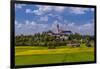 Germany, Bavaria, Upper Bavaria, FŸnfseenland, Andechs, Spring Scenery with Cloister of Andechs-Udo Siebig-Framed Photographic Print