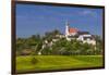 Germany, Bavaria, Upper Bavaria, FŸnfseenland, Andechs, Spring Scenery with Cloister of Andechs-Udo Siebig-Framed Photographic Print