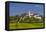 Germany, Bavaria, Upper Bavaria, FŸnfseenland, Andechs, Spring Scenery with Cloister of Andechs-Udo Siebig-Framed Stretched Canvas