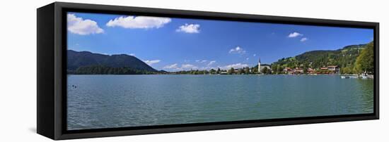 Germany, Bavaria, Upper Bavaria, Mangfall (Mountain Range), Schliersee (Village-Udo Siebig-Framed Stretched Canvas