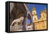 Germany, Bavaria, Upper Bavaria, Munich, Odeonsplatz (Square-Udo Siebig-Framed Stretched Canvas