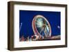 Germany, Bavaria, Upper Bavaria, Munich, Theresienwiese, Oktoberfest, Big Wheel, Evening Mood-Udo Siebig-Framed Photographic Print