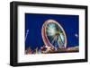 Germany, Bavaria, Upper Bavaria, Munich, Theresienwiese, Oktoberfest, Big Wheel, Evening Mood-Udo Siebig-Framed Photographic Print