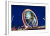 Germany, Bavaria, Upper Bavaria, Munich, Theresienwiese, Oktoberfest, Big Wheel, Evening Mood-Udo Siebig-Framed Photographic Print