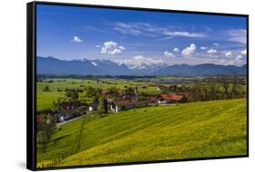 Germany, Bavaria, Upper Bavaria, Pfaffenwinkel, Aidling-Udo Siebig-Framed Stretched Canvas