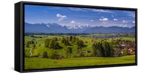 Germany, Bavaria, Upper Bavaria, Pfaffenwinkel, Aidling-Udo Siebig-Framed Stretched Canvas