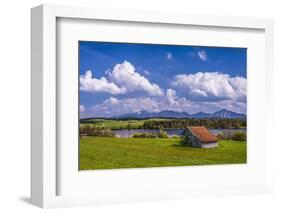 Germany, Bavaria, Upper Bavaria, Pfaffenwinkel, Egling by the Riegsee Lake-Udo Siebig-Framed Photographic Print