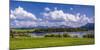 Germany, Bavaria, Upper Bavaria, Pfaffenwinkel, Egling by the Riegsee Lake-Udo Siebig-Mounted Photographic Print