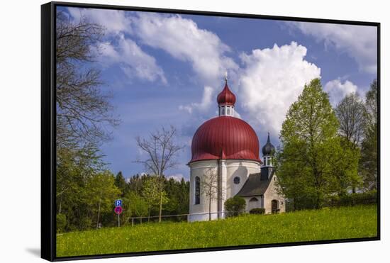 Germany, Bavaria, Upper Bavaria, Pfaffenwinkel, Osterseen, Iffeldorf, Heuwinklkapelle-Udo Siebig-Framed Stretched Canvas