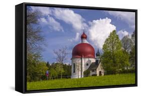 Germany, Bavaria, Upper Bavaria, Pfaffenwinkel, Osterseen, Iffeldorf, Heuwinklkapelle-Udo Siebig-Framed Stretched Canvas