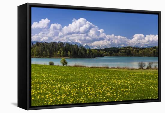 Germany, Bavaria, Upper Bavaria, Pfaffenwinkel, Osterseen-Udo Siebig-Framed Stretched Canvas