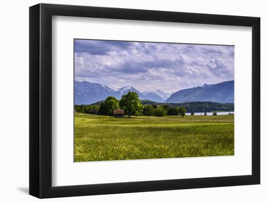 Germany, Bavaria, Upper Bavaria, Pfaffenwinkel (Region), Uffing-Udo Siebig-Framed Photographic Print