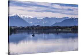 Germany, Bavaria, Upper Bavaria, Pfaffenwinkel, Riegsee Village-Udo Siebig-Stretched Canvas