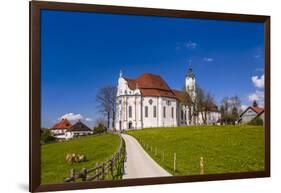 Germany, Bavaria, Upper Bavaria, Pfaffenwinkel, Steingaden-Udo Siebig-Framed Photographic Print