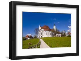 Germany, Bavaria, Upper Bavaria, Pfaffenwinkel, Steingaden-Udo Siebig-Framed Photographic Print