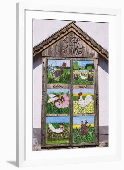 Germany, Bavaria, Upper Bavaria, T?lzer Land, Schlehdorf Am Kochelsee, Sales Cupboard-Udo Siebig-Framed Photographic Print