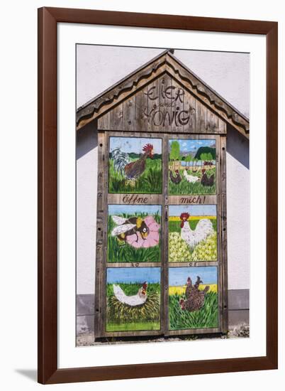 Germany, Bavaria, Upper Bavaria, T?lzer Land, Schlehdorf Am Kochelsee, Sales Cupboard-Udo Siebig-Framed Photographic Print