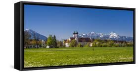 Germany, Bavaria, Upper Bavaria, Tšlzer Land (Area), Benediktbeuern-Udo Siebig-Framed Stretched Canvas