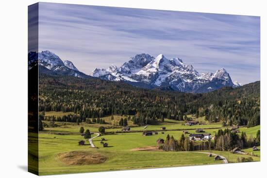 Germany, Bavaria, Upper Bavaria, Werdenfelser Land, Alpenwelt Karwendel-Udo Siebig-Stretched Canvas