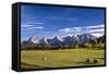 Germany, Bavaria, Upper Bavaria, Werdenfelser Land (Region), Alpenwelt Karwendel (Mountain Region-Udo Siebig-Framed Stretched Canvas